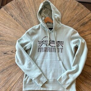Baby blue women's Marmot Hoodie - Small
